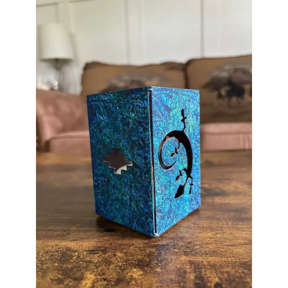 Vintage South Western Aztec Turquoise Tealight